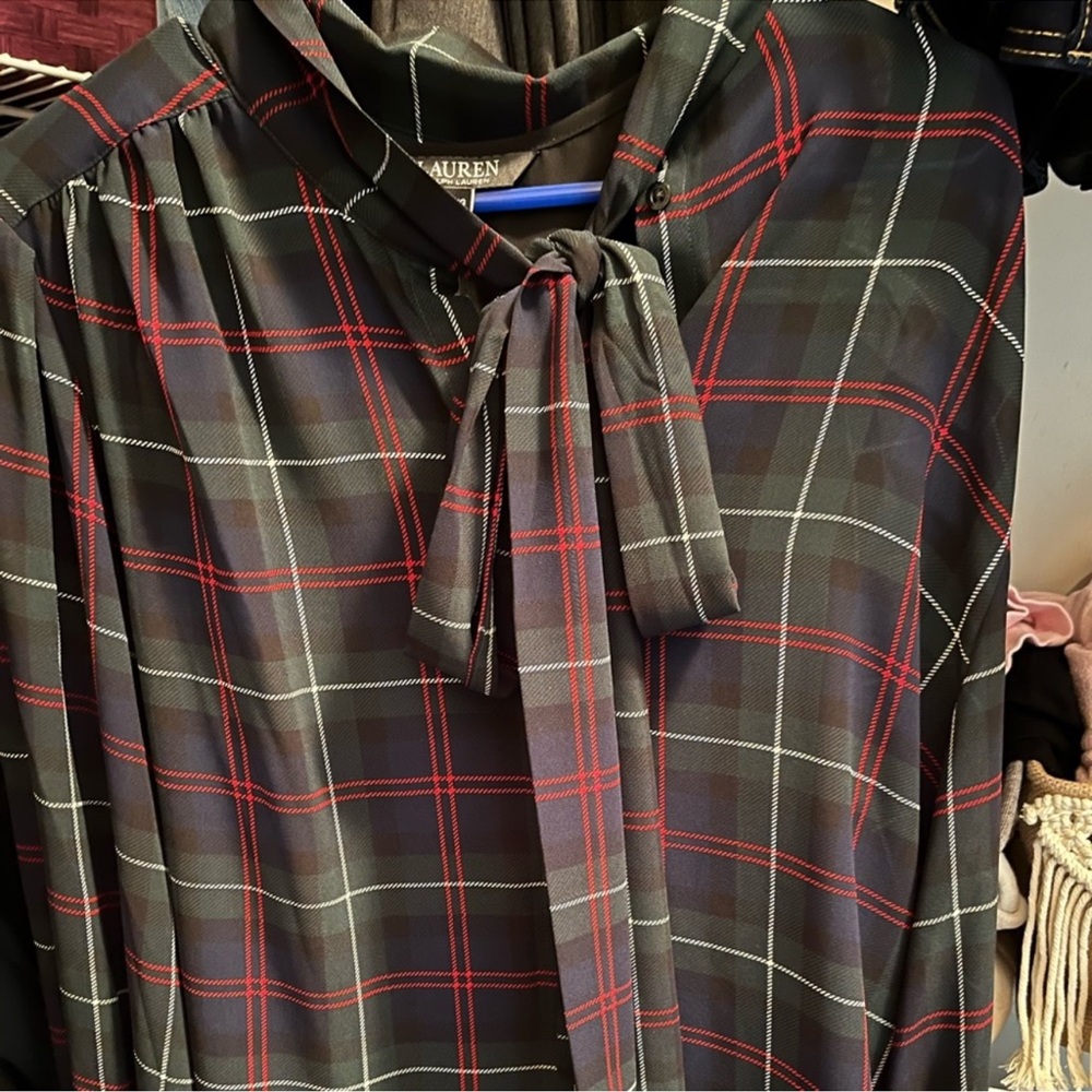 Lauren Ralph Lauren Plaid Blouse - Picture 2 of 8